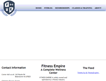 Tablet Screenshot of fitnessempiregym.com